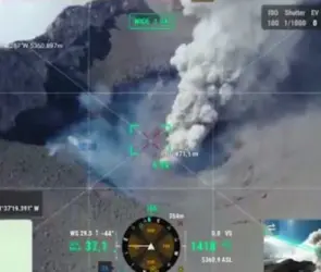 VIDEO| Sobrevuelan con dron el volcán Popocatépetl; así se ve el cráter