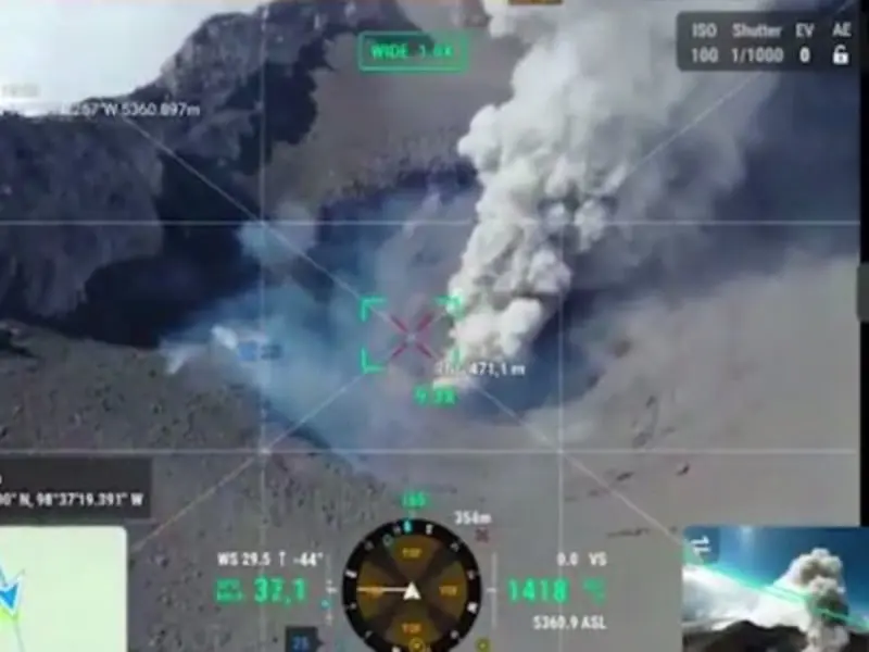 Cr&aacute;ter del volc&aacute;n Popocatep&eacute;tl. 
