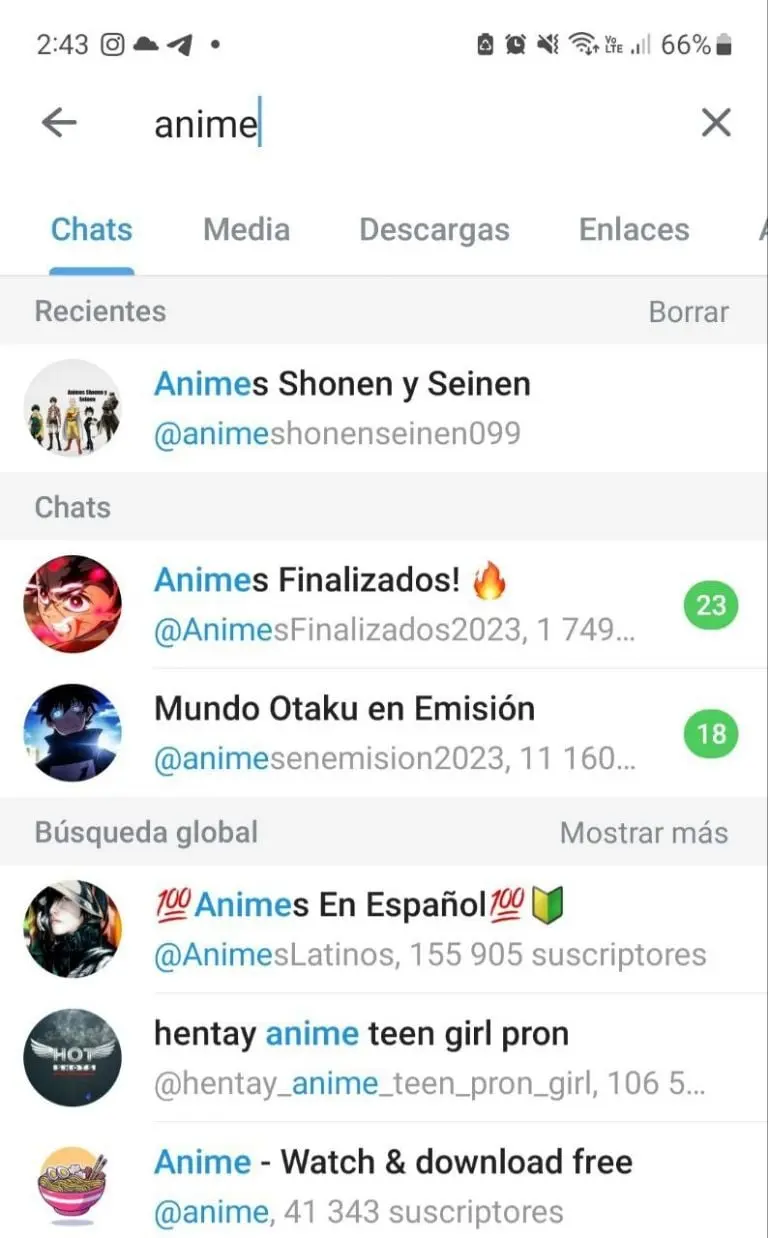 Cómo ver anime gratis desde Telegram - Cortesía