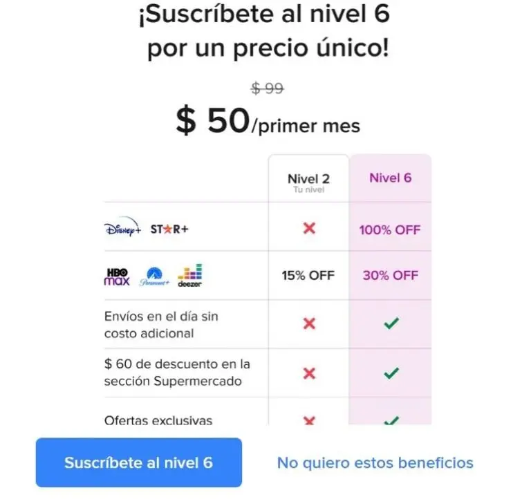 Star Plus y Disney Plus por 50 pesos al mes (Captura de pantalla)