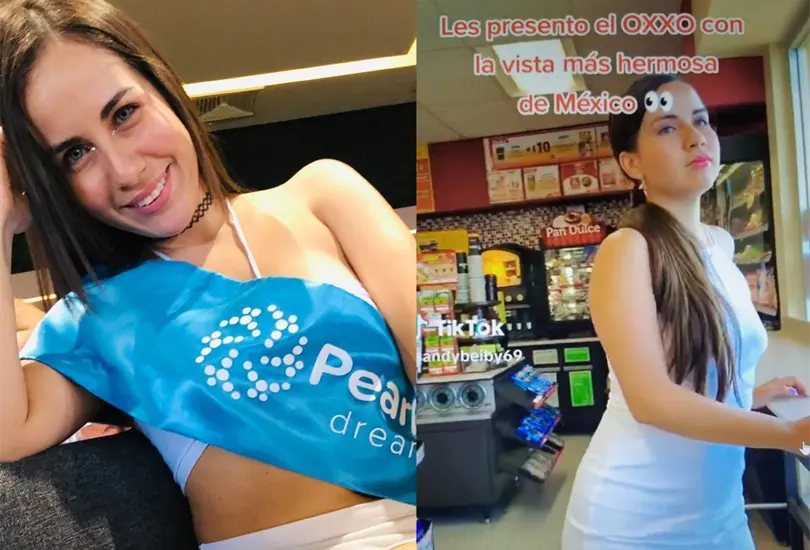 Modelo hace contenido exclusivo en tienda de Oxxo Modelo hace contenido exclusivo en tienda de Oxxo