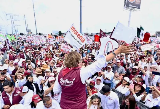 Delfina Gómez inició su cierre de campaña en Toluca