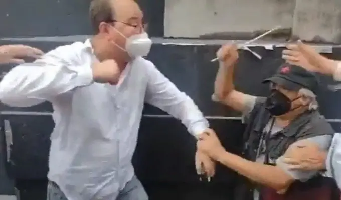 AMLO acusa violencia contra la 4T en marcha de la Suprema Corte. 