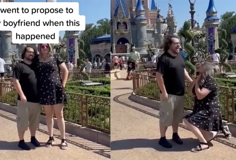 ¡Increíble giro! Novia sorprende a su pareja y le propone matrimonio primero. ¡Increíble giro! Novia sorprende a su pareja y le propone matrimonio primero.
