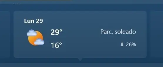 OAXACA MAX 29, MIN 16