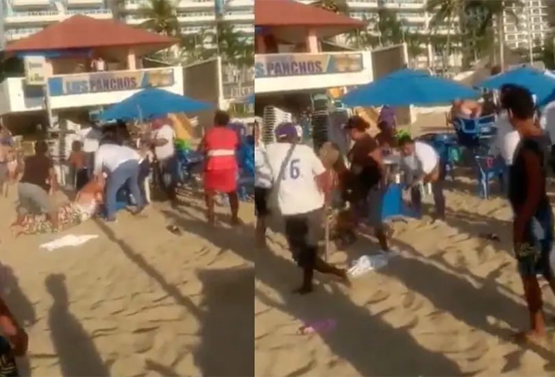 Vendedores y turistas protagonizan pelea campal Vendedores y turistas protagonizan pelea campal