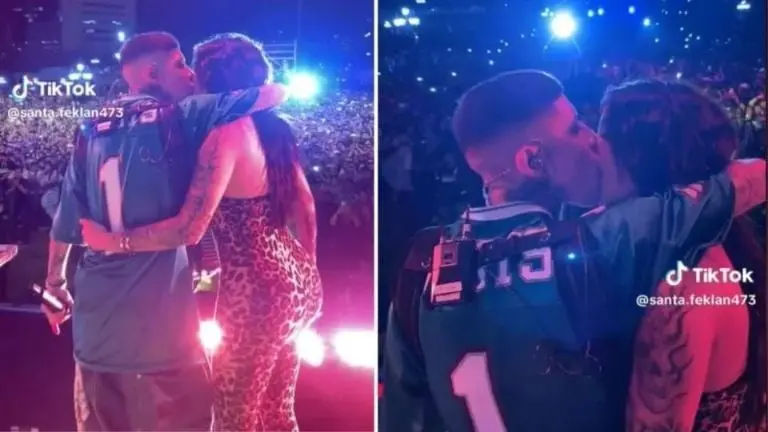 Karely Ruiz ha estado en el ojo del huracán desde que besó a Santa Fe Klan en un concierto. Fuente: Tik Tok