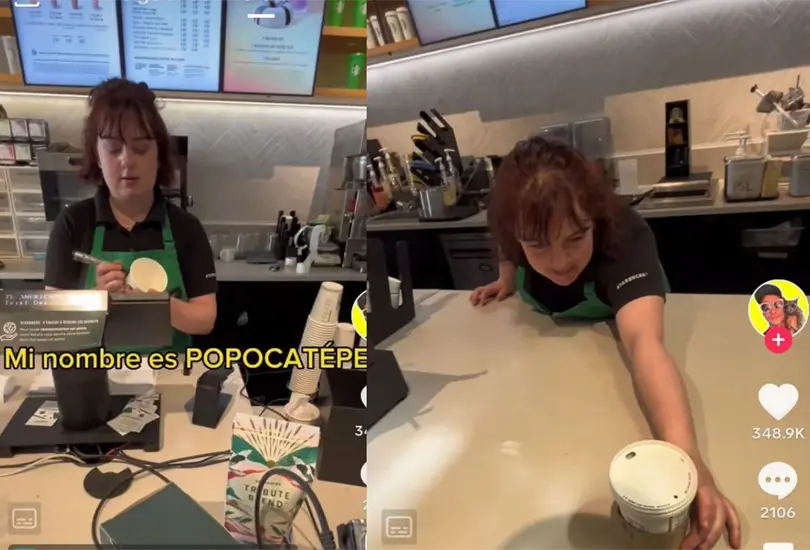 Un tiktoker le jugó una broma a una barista francesa asegurando que se llamaba Popocatépetl Un tiktoker le jugó una broma a una barista francesa asegurando que se llamaba Popocatépetl