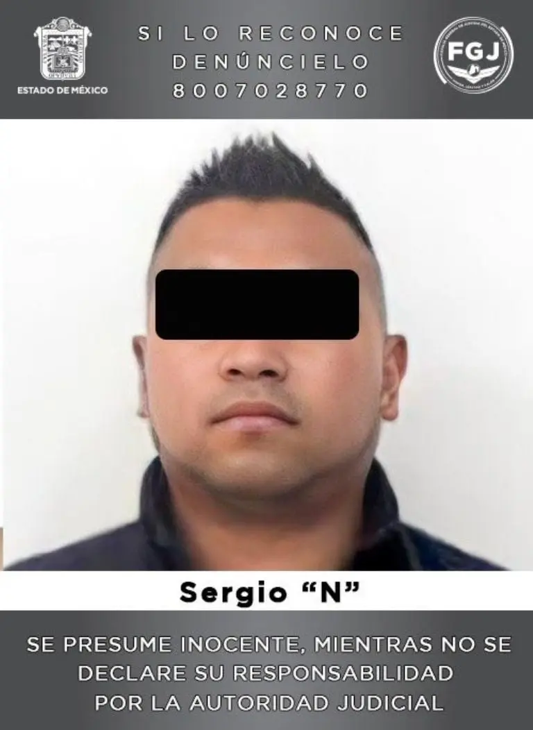 Sergio N, presunto responsable de aventar a un perro a una cazuela. Créditos: Fiscalía Edomex