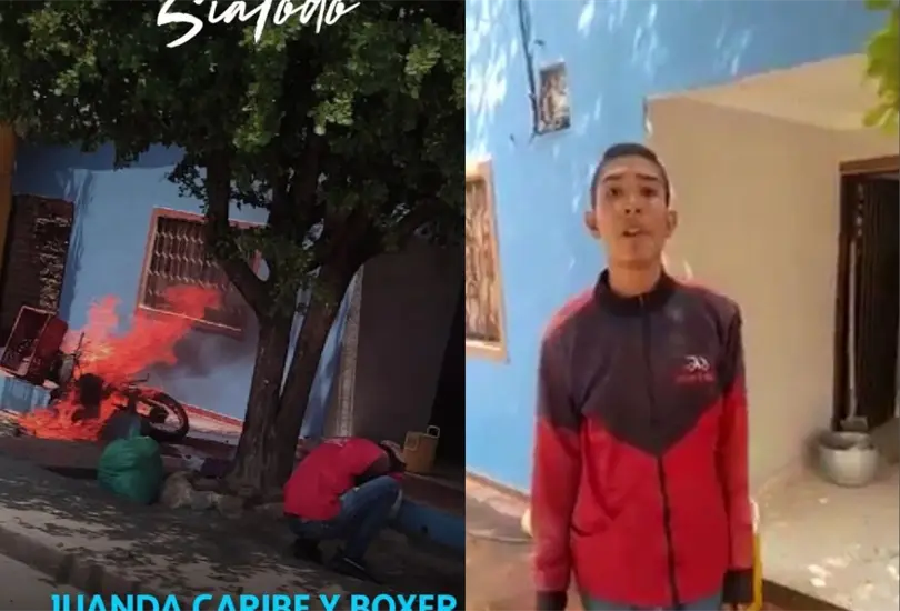 Joven repartidor llora por su moto Joven repartidor llora por su moto