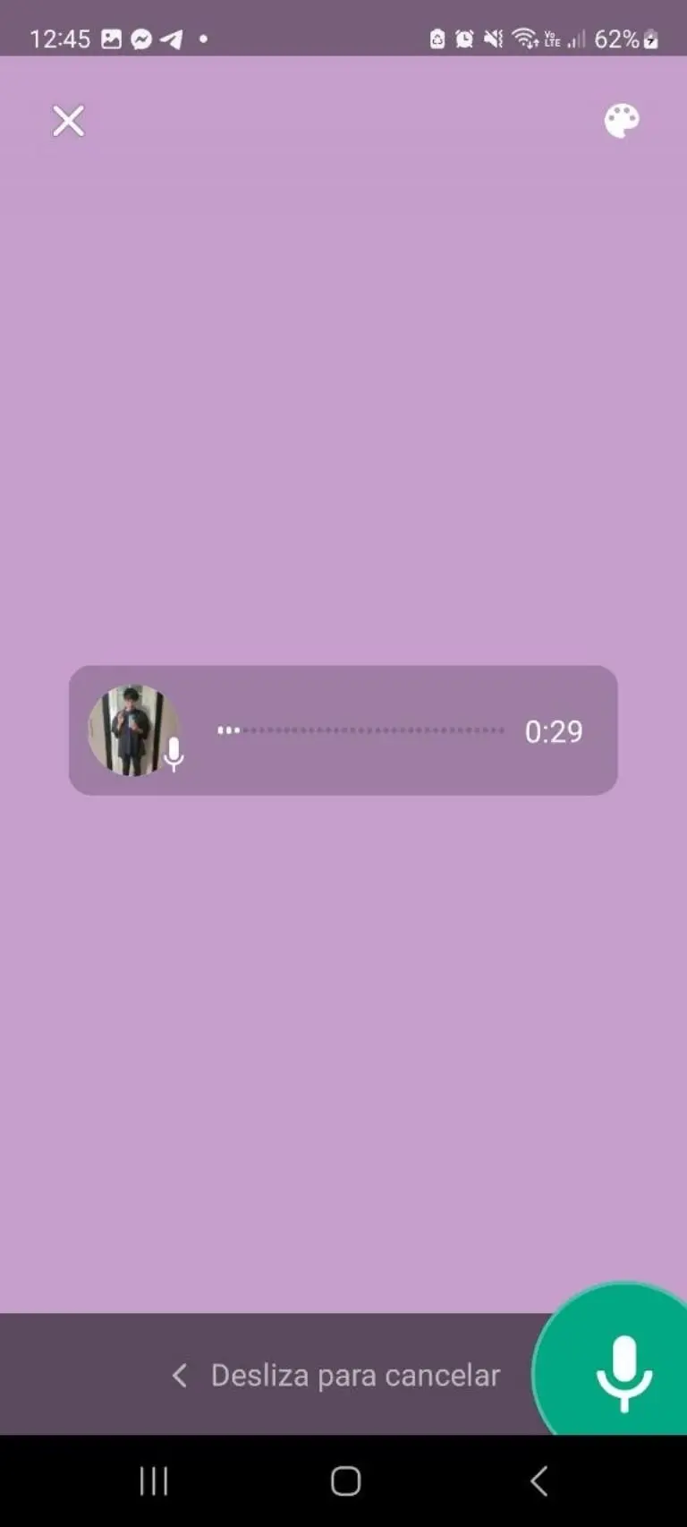 WhatsApp cómo publicar audios en tus estados - Captura de pantalla