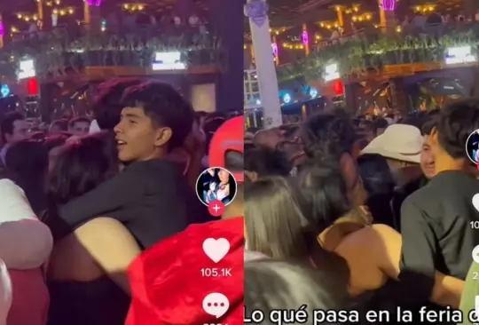 El novio jamás se dio cuenta que la joven se andaba besando con su amigo enfrente de él