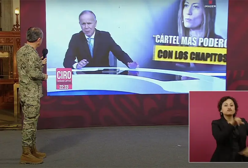 Secretario de Marina exhibe mentiras de Ciro G&oacute;mez Leyva sobre fentanilo