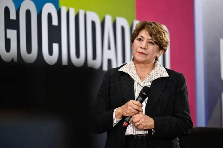 Delfina Gómez en Diálogo Ciudadano. Foto: Facebook (Delfina Gómez)