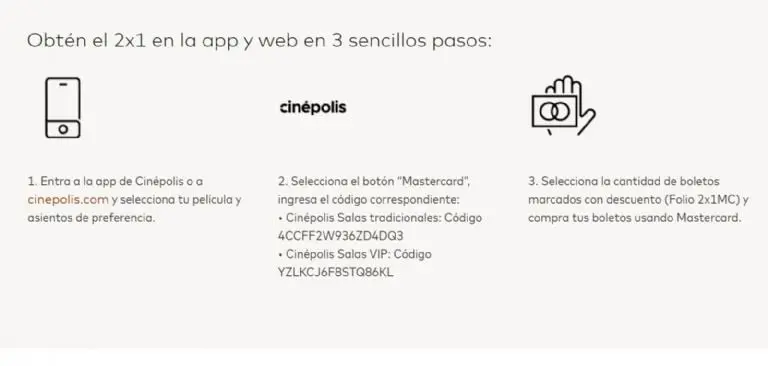 Promoción de Mastercard en Cinépolis (Captura de pantalla)