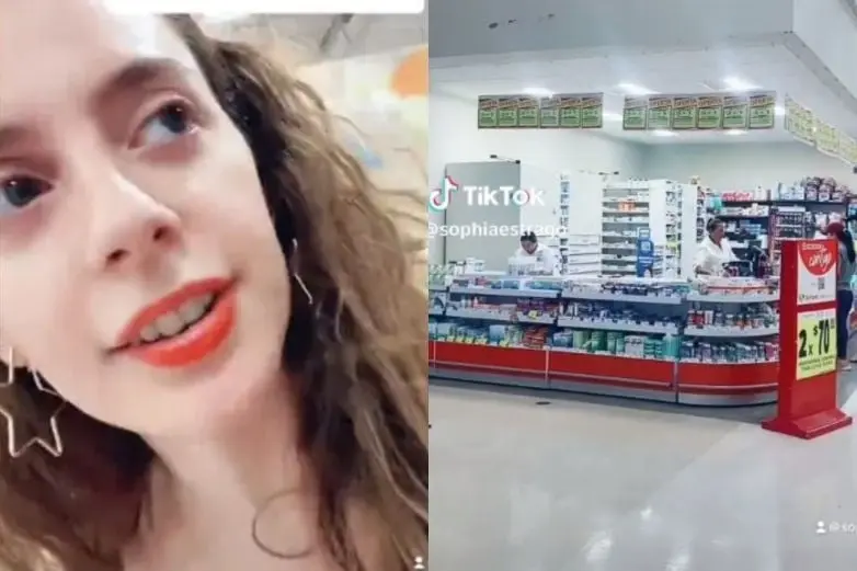 Extranjera se sorprende con supermercados en México. Extranjera se sorprende con supermercados en México.