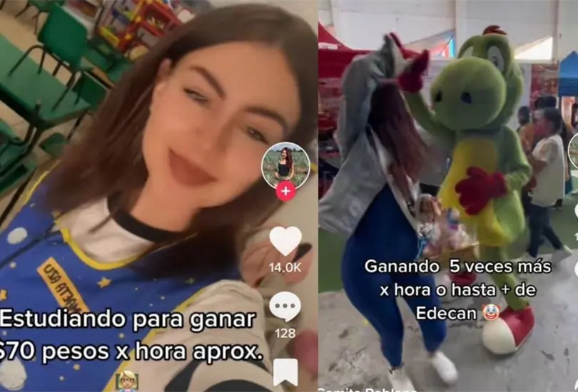 La joven aseguró que gana hasta cinco veces más por hora trabajando como edecán de eventos que como profesora de kinder La joven aseguró que gana hasta cinco veces más por hora trabajando como edecán de eventos que como profesora de kinder