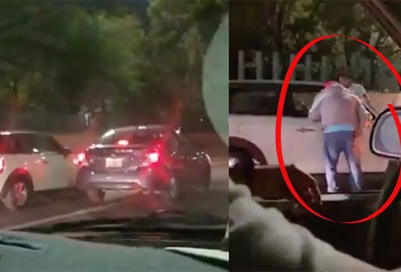 VIDEO: captan a montachoques extorsionando a conductor en Tlalnepantla. 