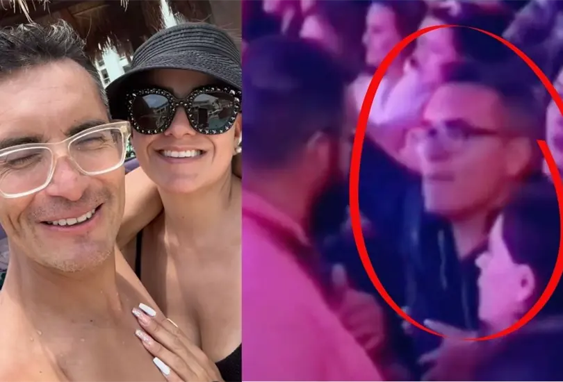 VIDEO: Sergio Sep&uacute;lveda arma pelea en concierto de Gloria Trevi. 