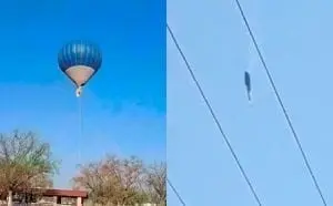 El globo aerostático se incendió y desplomó a principios de abril. El globo aerostático se incendió y desplomó a principios de abril.
