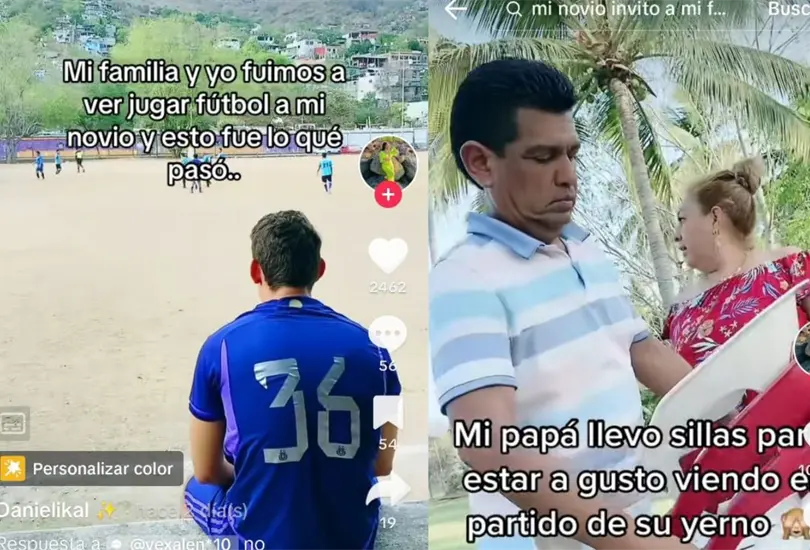 El novio se qued&oacute; en la banca y su familia fue a ver a gente que no conoc&iacute;a jugar