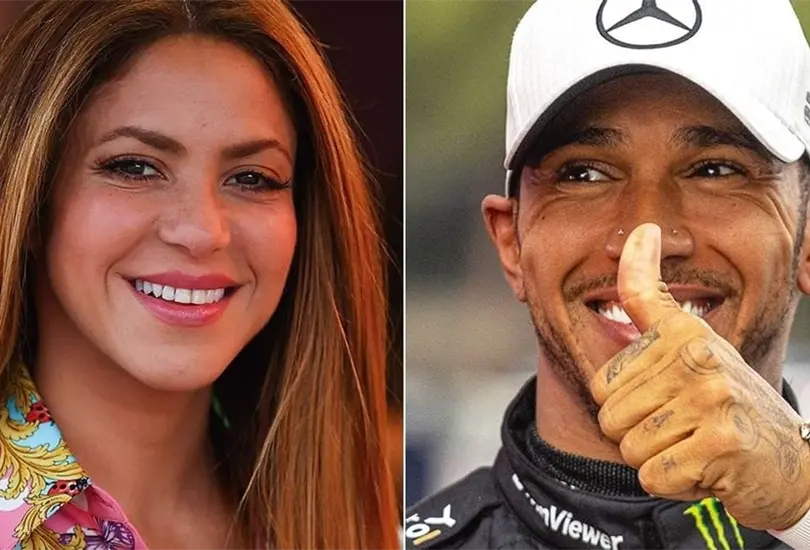 Confirman el romance de Shakira y Lewis Hamilton. 