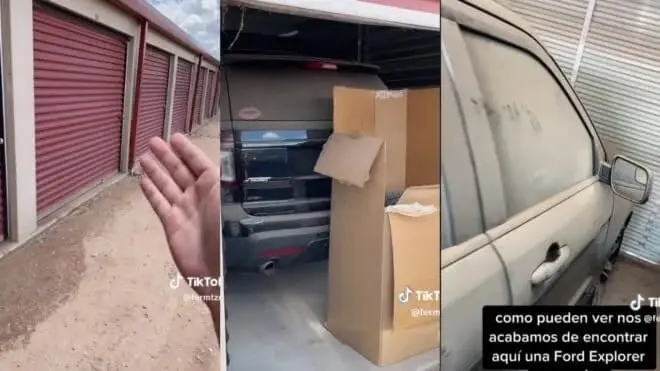 Tiktoker compra contenedor y encuentra camioneta de lujo. Tiktoker compra contenedor y encuentra camioneta de lujo.