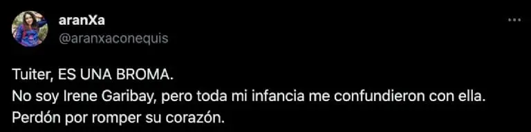No habrá una nueva temporada de El Diván de Valentina, la noticia es falsa. Créditos: Twitter (@aranzaconequis)