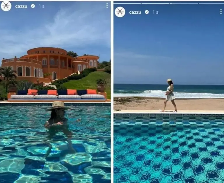 Cazzu disfruta de la playa (Instagram)