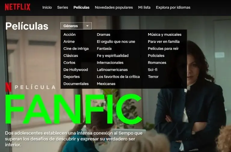 Códigos ocultos de Netflix (Captura de pantalla)