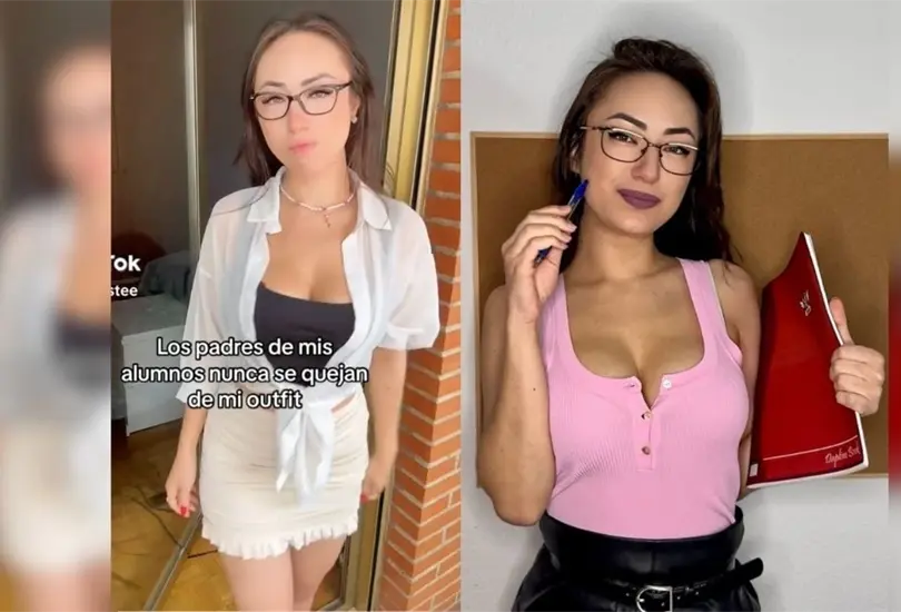 Maestra de ciencias muestra en TikTok lo difícil que es dar clases por su belleza. Maestra de ciencias muestra en TikTok lo difícil que es dar clases por su belleza.
