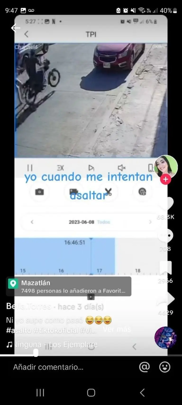 Joven enfrenta a ladrón y lo tumba - Tomada de video