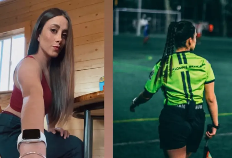 Valeria Andrade fungía como árbitra de la Liga Mx, sin embargo, luego de ser acusada de romper el reglamento interno de la Federación Mexicana de Futbol fue despedida Valeria Andrade fungía como árbitra de la Liga Mx, sin embargo, luego de ser acusada de romper el reglamento interno de la Federación Mexicana de Futbol fue despedida