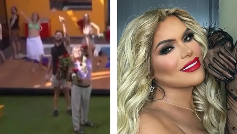 El novio de Wendy le llev&oacute; rosas a la Casa de los Famosos en helic&oacute;ptero