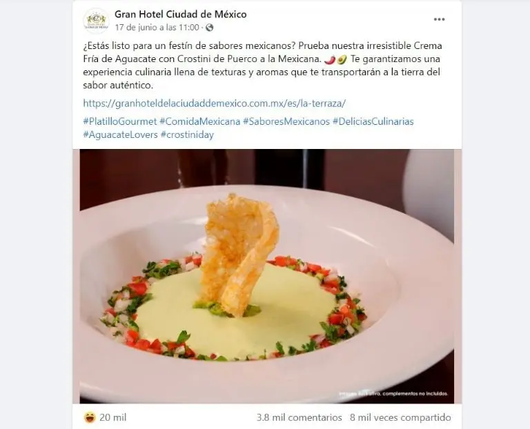 Platillo gourmet de hotel causa burlas (Facebook)