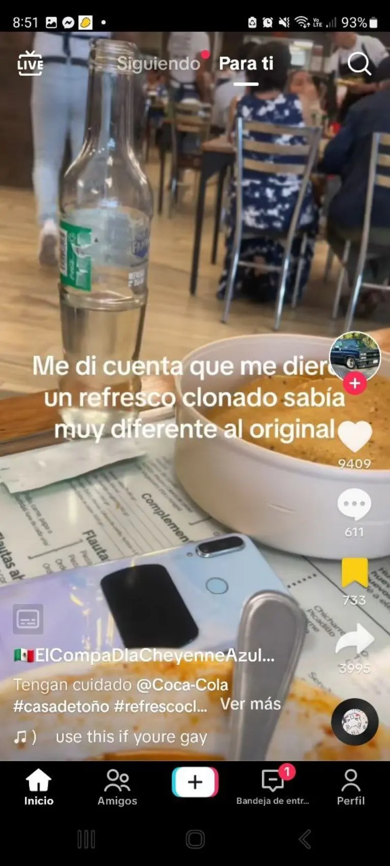 Joven denuncia supuesto refresco clonado - Tomada de video