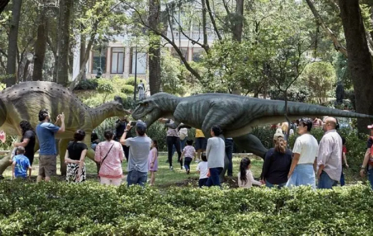 Exposición de Dinosaurios en Los Pinos, ¿cuánto cuesta? Foto: Gobierno