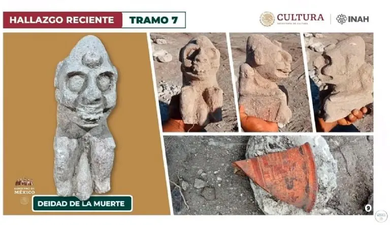 El hallazgo se dio en el tramo 7. Fuente: INAH