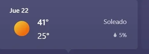 MONTERREY MAX 41 MIN 25