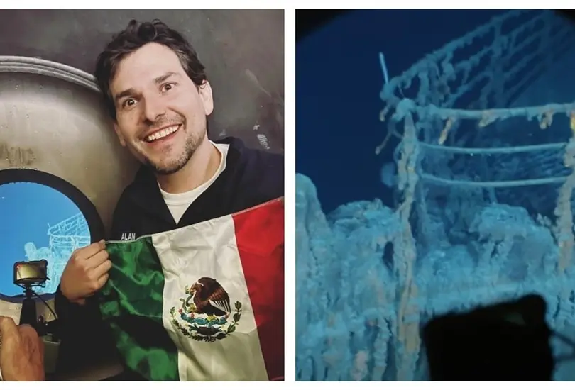 Alan Estrada conoce los restos del Titanic Alan Estrada conoce los restos del Titanic