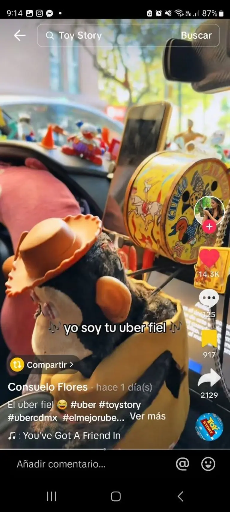 Conductor de Uber se hace viral - Tomada de video