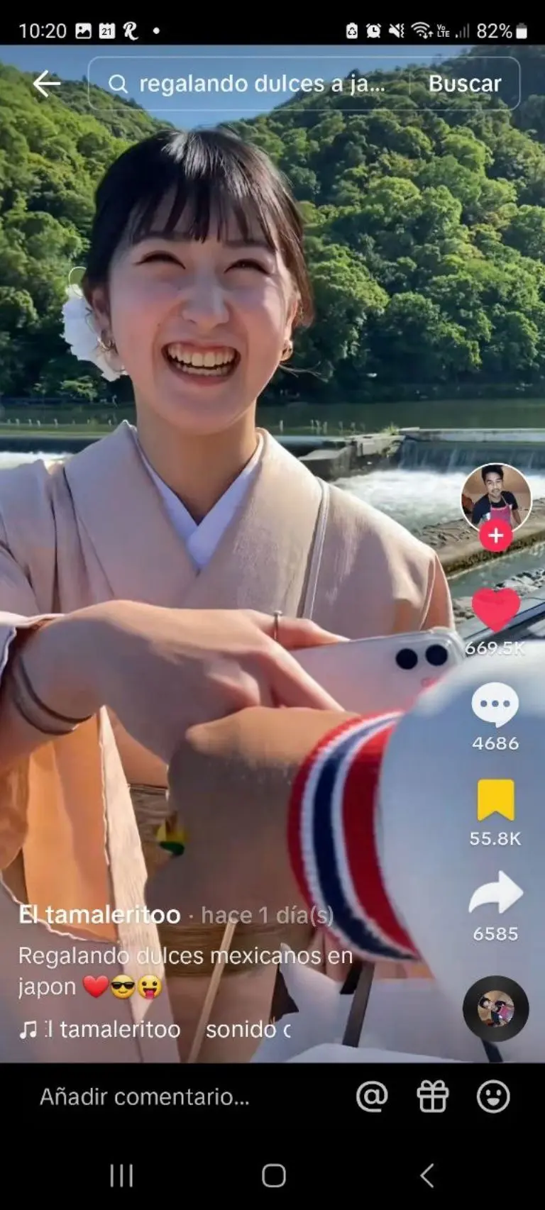 Tiktoker regala dulces mexicanos a japoneses - Tomada de video