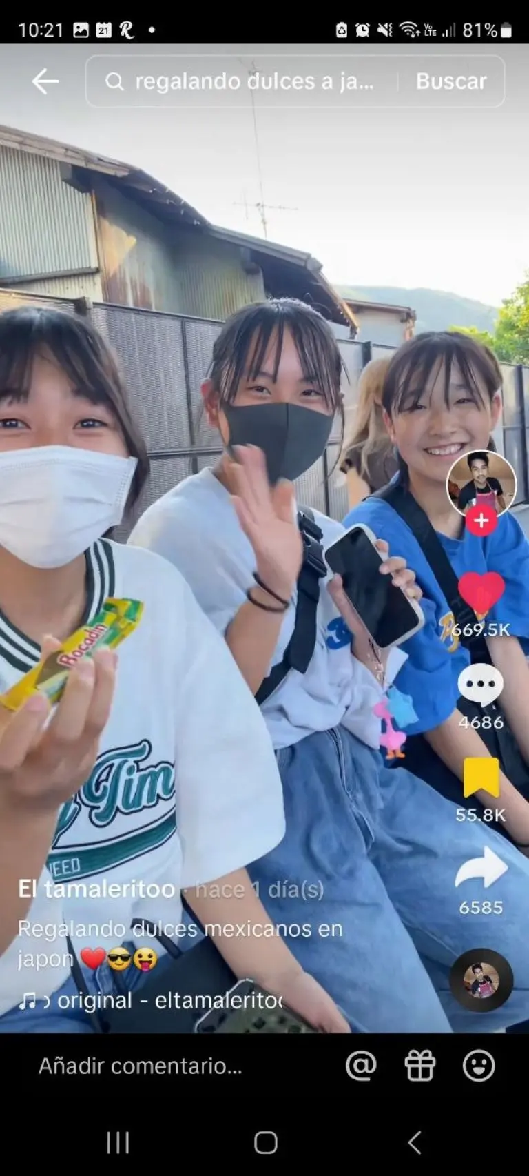 Tiktoker regala dulces mexicanos a japoneses - Tomada de video