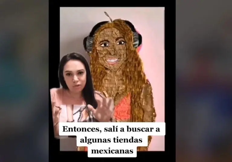Mexicana vende piñatas en Canadá (TikTok)