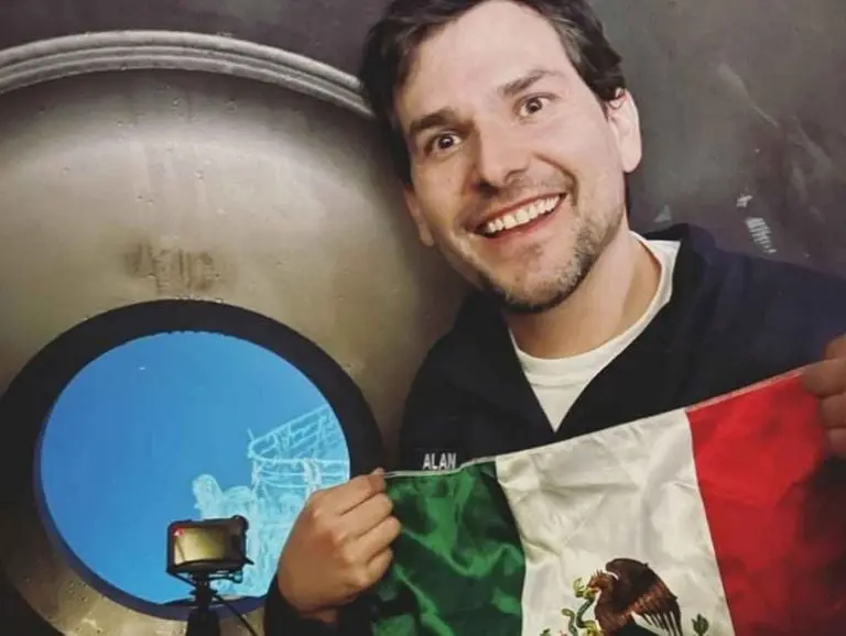 Alan Estrada conoce los restos del Titanic (Instagram @alanxelmundo)