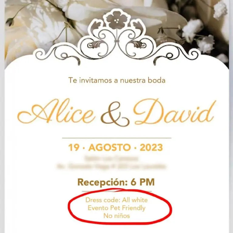 Boda pet friendly genera indignación (Facebook)