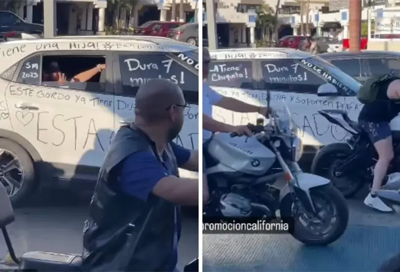 La camioneta circulaba por el malecón de Mazatlán La camioneta circulaba por el malecón de Mazatlán