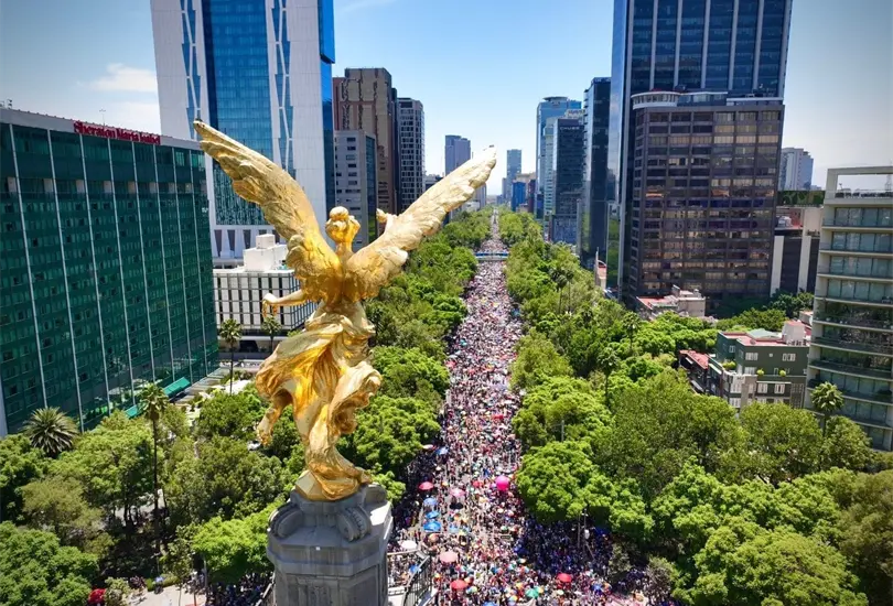 Cerca de 250 mil personas participaron este s&aacute;bado 24 de junio en la edici&oacute;n n&uacute;mero 45 de la Marcha del Orgullo LGBT+ en la CDMX.