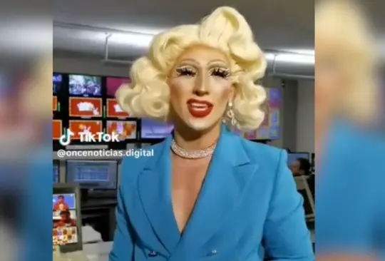 Canal Once contrata a la primera conductora Drag en la televisión de México. 