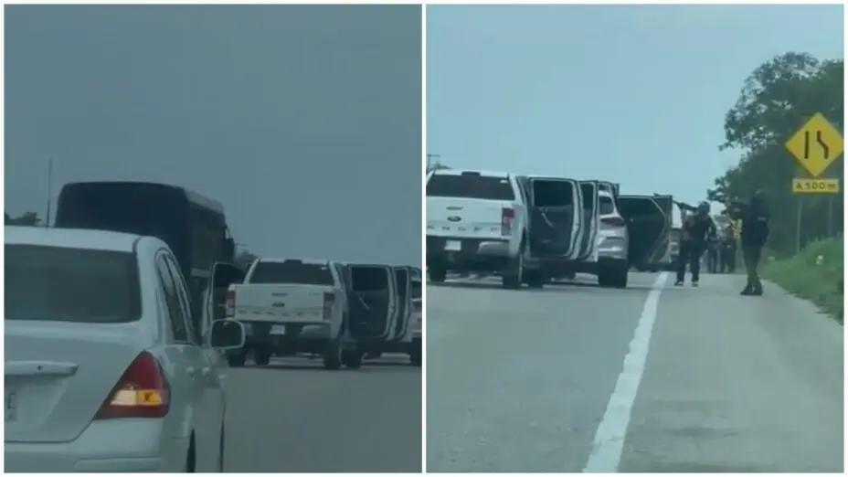 Grupo armado levanta a 23 trabajadores de la Secretar&iacute;a de Seguridad en Chiapas.